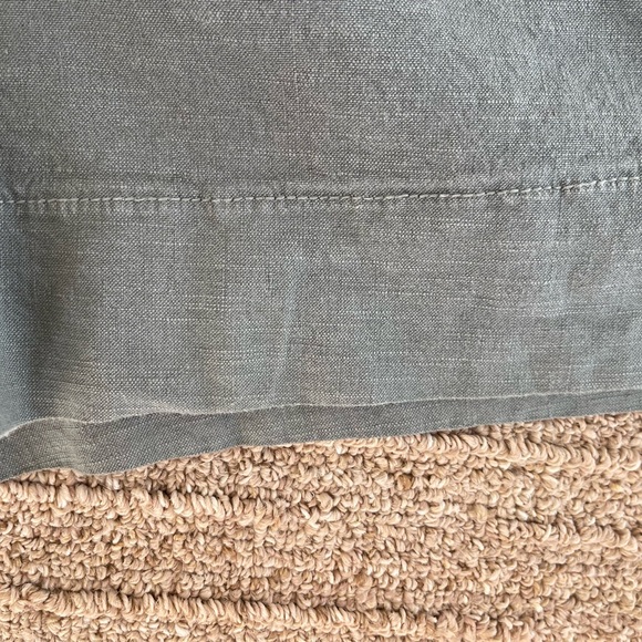 NWOT Frank and Eileen Waterford 4.5” Linen Shorts - Olive Green - Picture 7 of 15